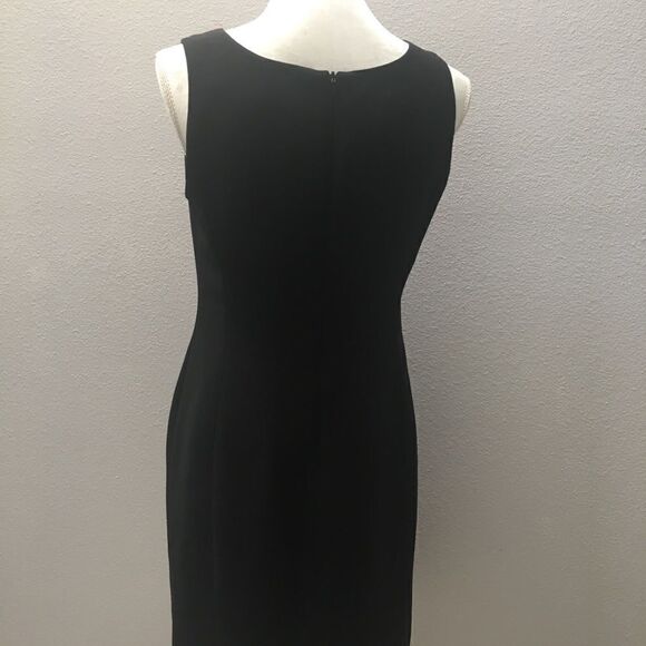 Jones New York Black Lined Dress Sz 6. - Picture 4 of 7